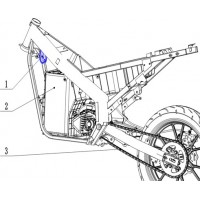 Batterie / Klaxon / Chaine pour moto électrique Masai. Pièce détachée origine